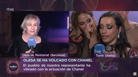 chanel hablando catalan|Las redes aplauden el discurso en catalán de Chanel en Eurovisión.